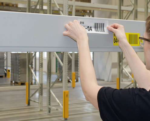 lageretiketten montage