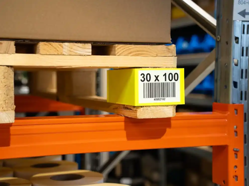 Palettenkennzeichnungen von Küchler Label Technik