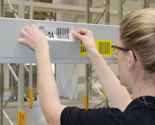 Lageretiketten und Regaletiketten